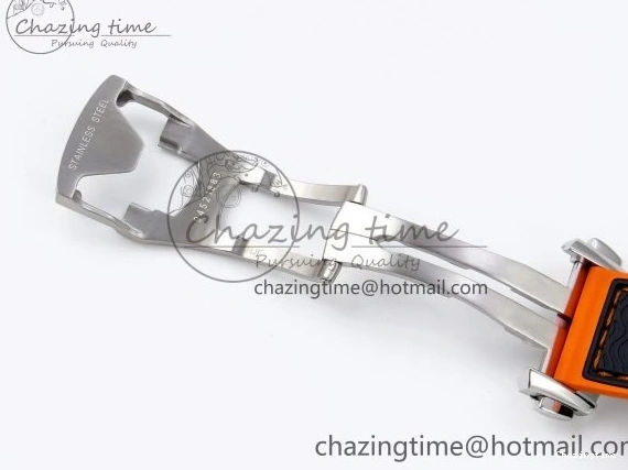 0415 Comfortable Planet Ocean 43.5mm SS VSF 1:1 Best Edition Black Orange Bezel Gray Dial on Nylon Strap A8900 Super Clone V 7730